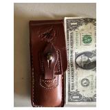 G Russell Leather knife sheath