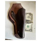 Leather pistol holder