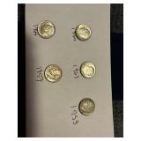 Misc lot of Silver Truman dimes