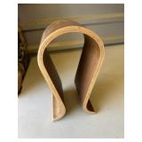 Wooden headset rest
