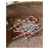 Glass prism christmas tree decor, &candy canes