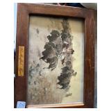 The Buffalo Trail, framed, back needs tighening