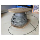 Partial roll of galvanized wire
