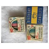 Vintage birthday candles