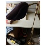 Brass adjustable floor lamp