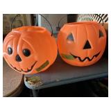 Plastic pumpkins
