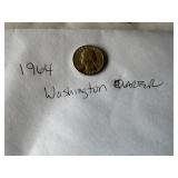 1964 Washington silver quarter