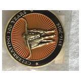 Celebrating 100 years Univ of Tx medallion