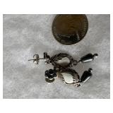 Silver ladies earrings