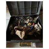 Toolbox of misc garage items