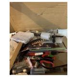 Box of misc tools, etc