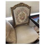 Needlepoint back chair