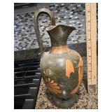 Glazed vase w/handle