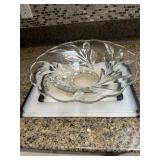 Heavy glass bowl