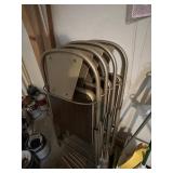 4 Metal Folding chairs