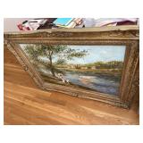 Large framed Sofa style painting