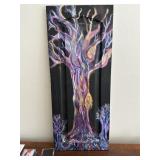 Handpainted on cabinet door tree