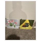 Misc unfrramed paintings lot