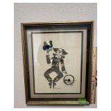 Clown art assembled from vintage watch parts&gears