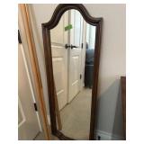 Wood frame mirror