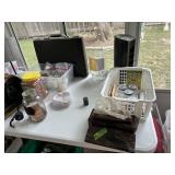 Tabletop of misc household items