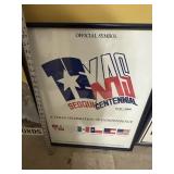 Framed Texas Sequicentennial