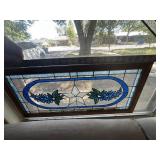 Framed Blue Bonnet stainglass