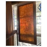 Framed Orange Stainglass