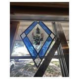 Framed Blue Bonnet stainglass
