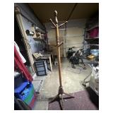 Wooden coat rack