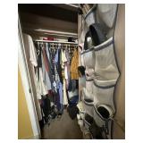 Misc contents of mens master closet
