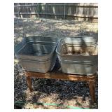Double Washtub w/stand