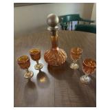 Liquor decantor and glasses