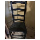 Black wooden chair