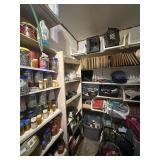 Misc garage shelves lot