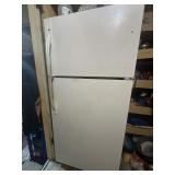 Works! Upright fridge and freezer