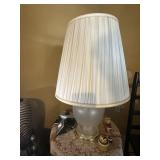 Satin glass lamp