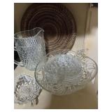 Misc crystal glass lot