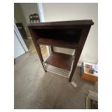 Wooden desk/phone stand