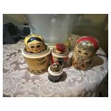 Wooden stacking dolls
