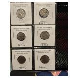 Brilliant uncirculated old Jefferson nickles