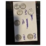 Misc lot of US Silver quarters
