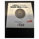 Rare US Cooper nickel Indian Head penny