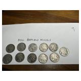 Misc lot of Buffalo nickels