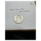 1960 90% Silver Ben Franklin
