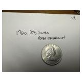 1960 90% Silver Ben Franklin