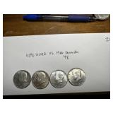 4x1966 40% Silver US Kennedy
