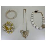 Costume Jewelry Lot Necklaces and Bracelet