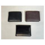 Three Men's Leather Wallets