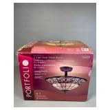 Portfolio 2-Light Semi-Flush Mount Fixture